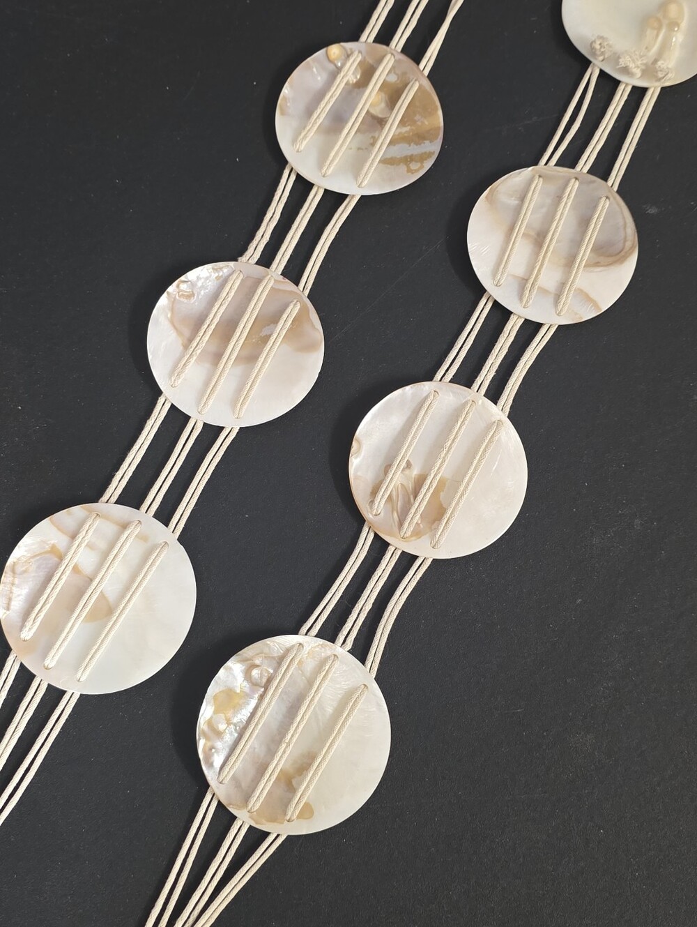 Round Shell Bead Rope Decor with Keychain Ends - Picture 6 of 8
